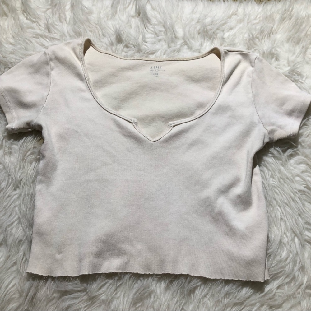 Brandy Melville top White One size Crop tops shirt crop soft comfortable spring